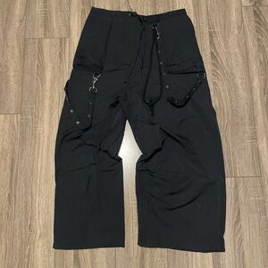 The Ragged Priest Black Cargo Pants